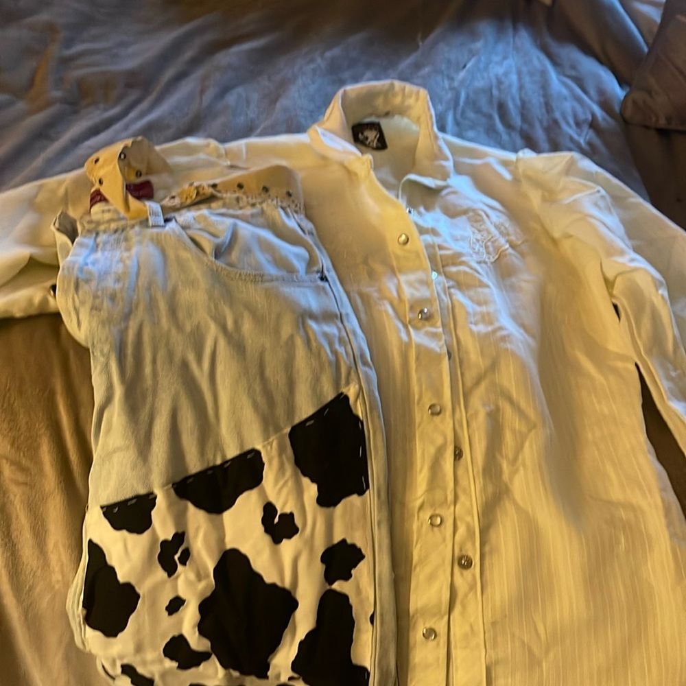 Vintage Western blouse, hand sewn  Jessie costume from Toy Story
